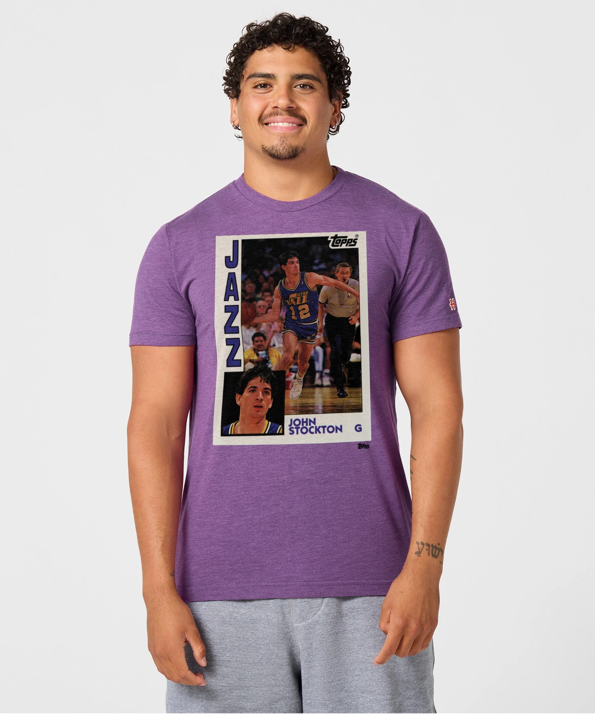 1992 Topps Basketball John Stockton Jazz - Image 3