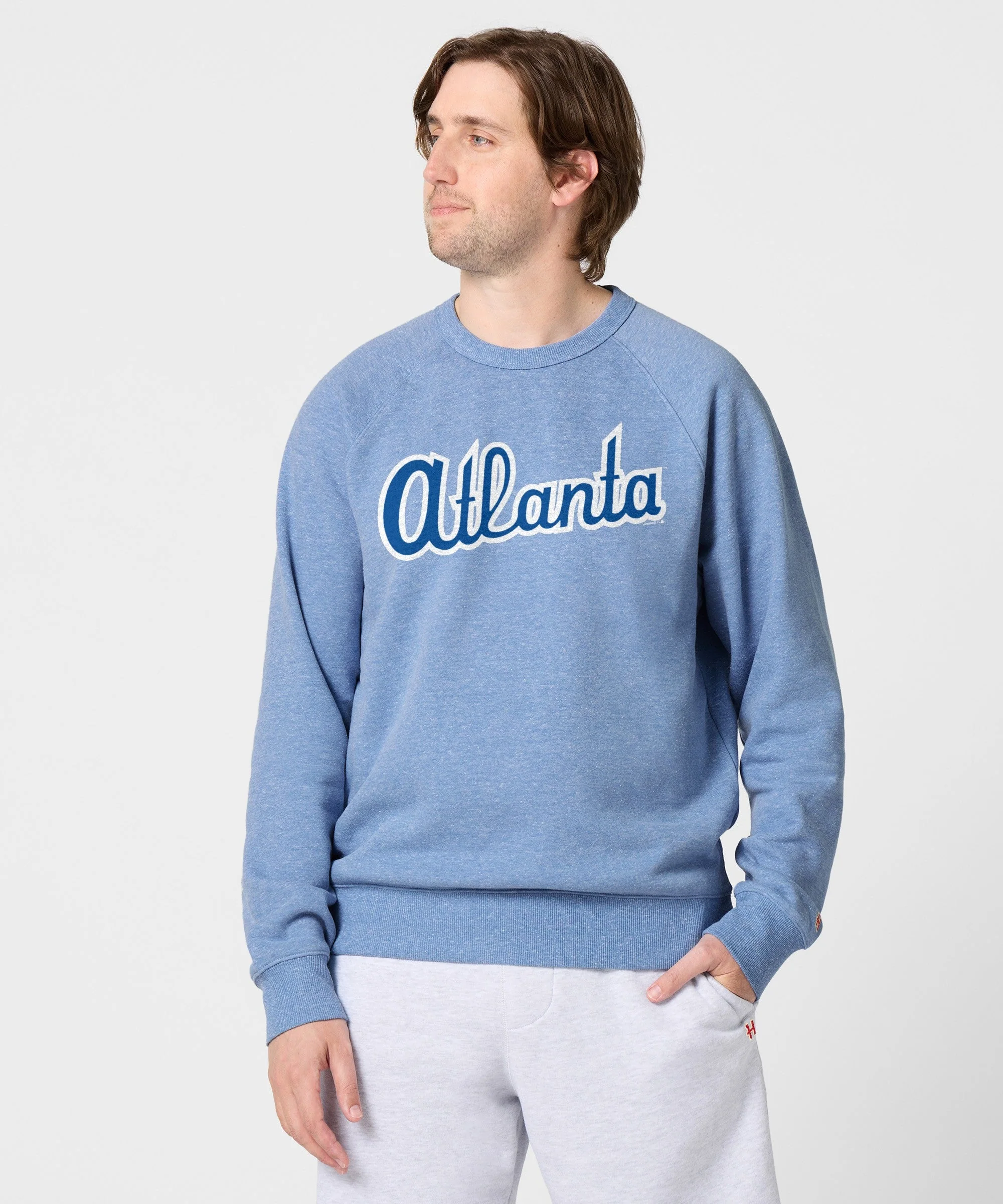 Atlanta Braves Jersey Logo '80 Crewneck - Image 3