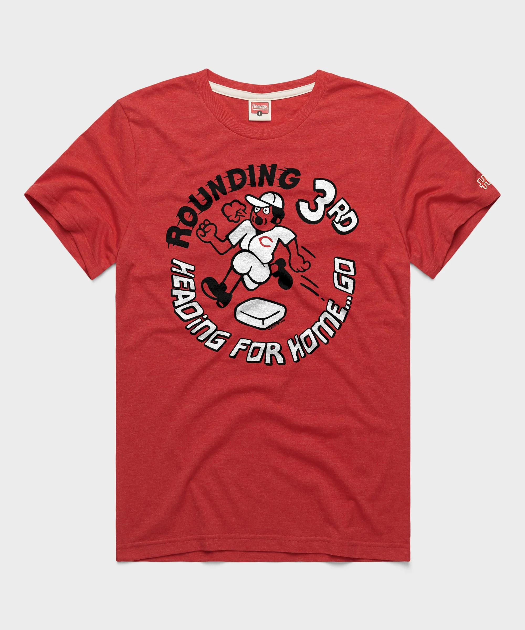 Cincinnati Reds Rounding 3rd