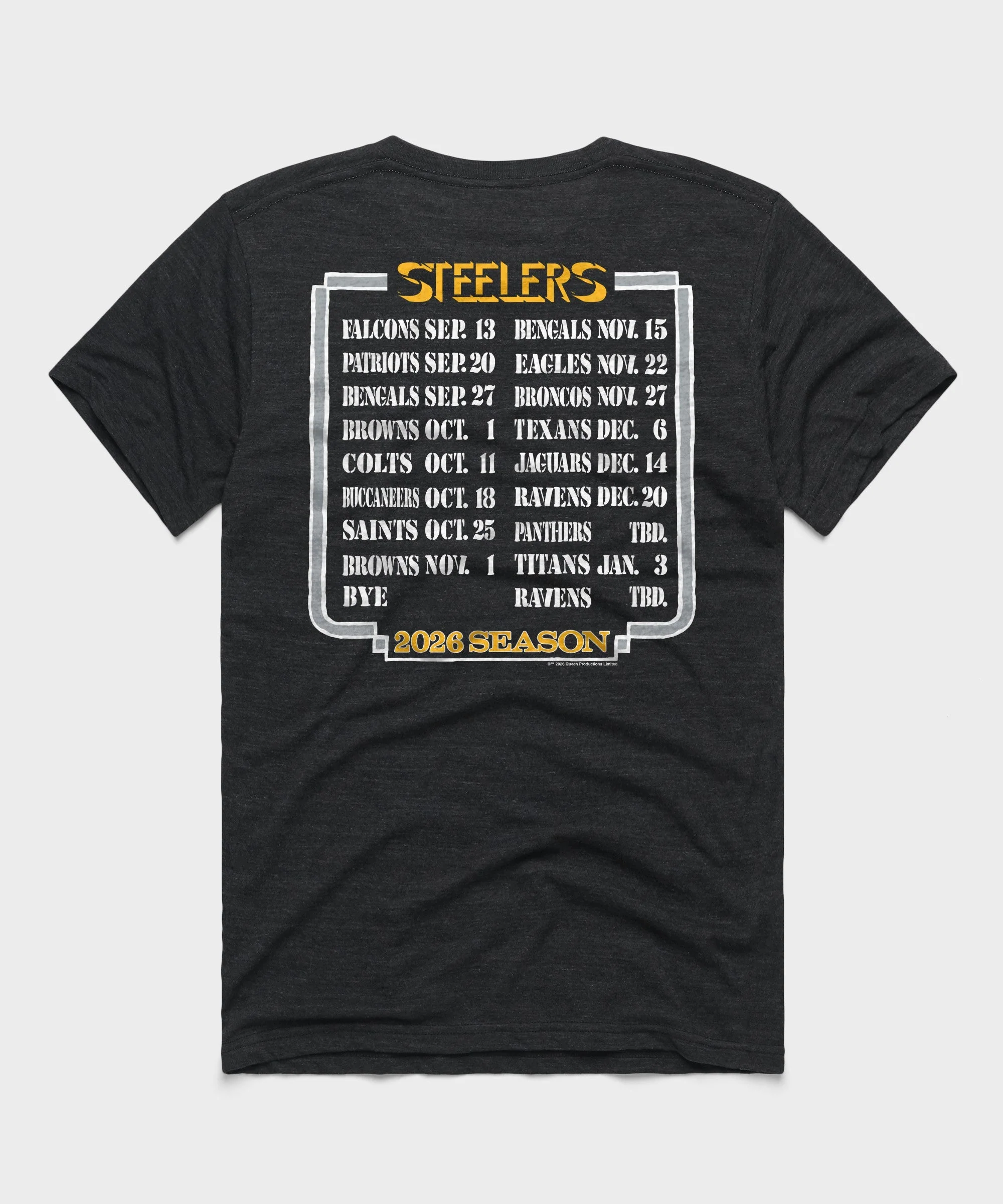 Queen x Pittsburgh Steelers Schedule 2026 - Image 2