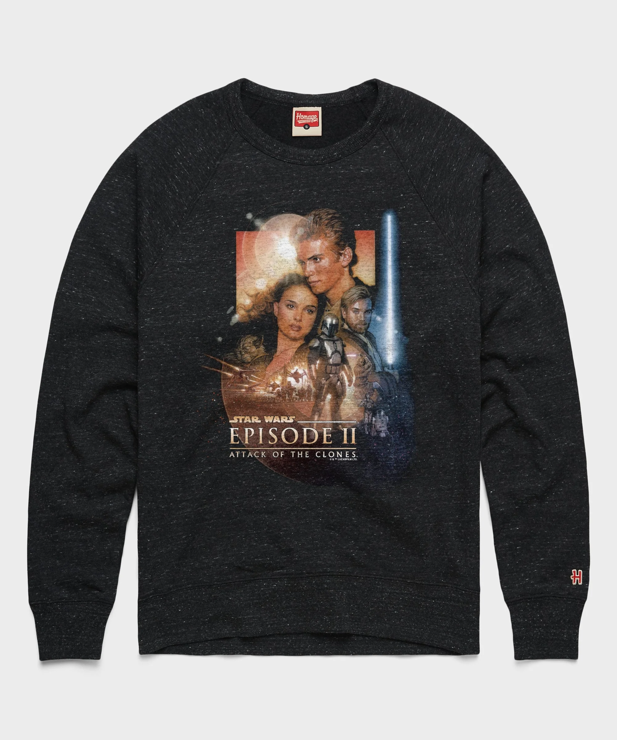 Star Wars Episode II Attack Of The Clones Poster Crewneck