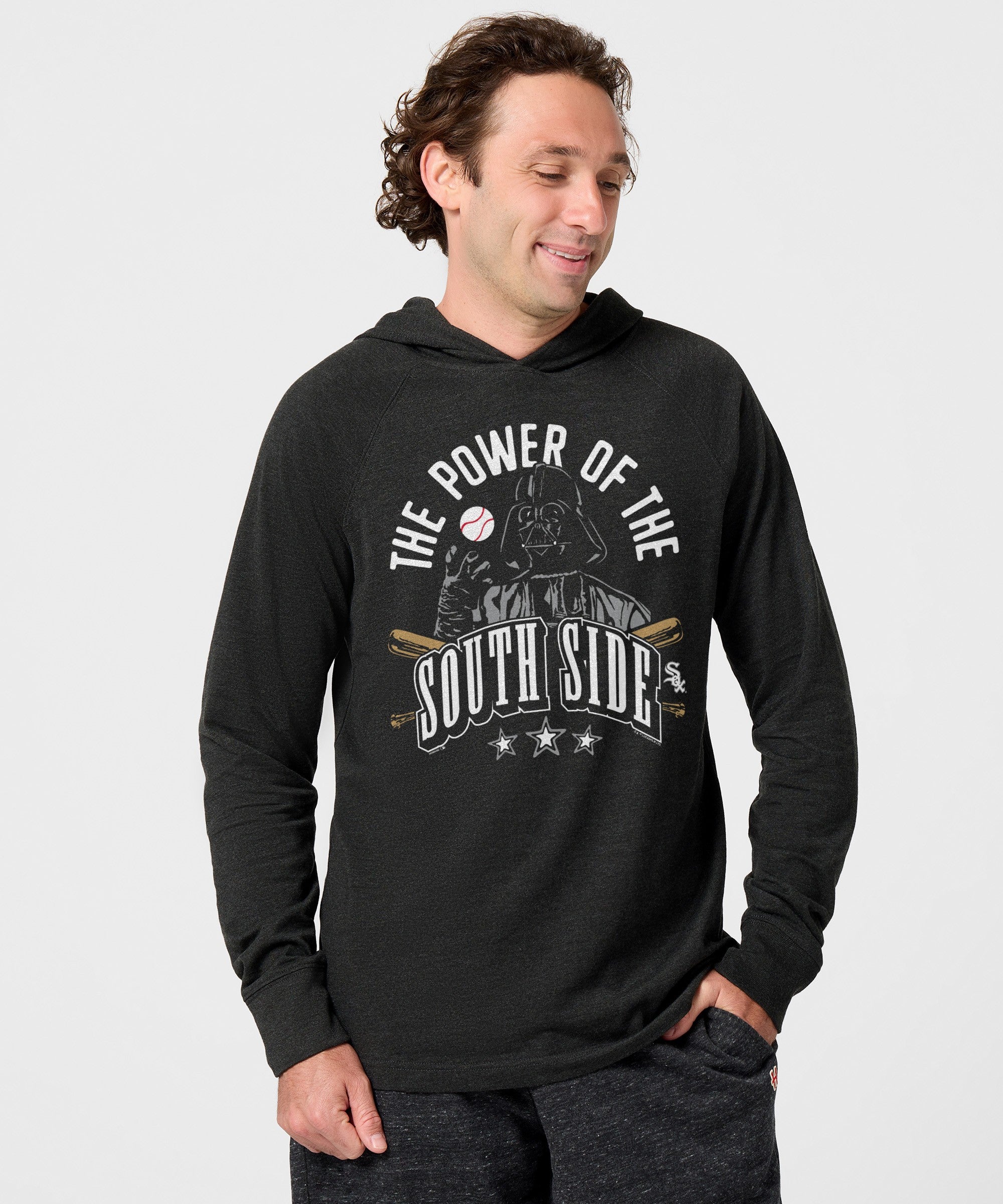 Star Wars x Chicago White Sox Dark Side Lightweight Hoodie - Image 3