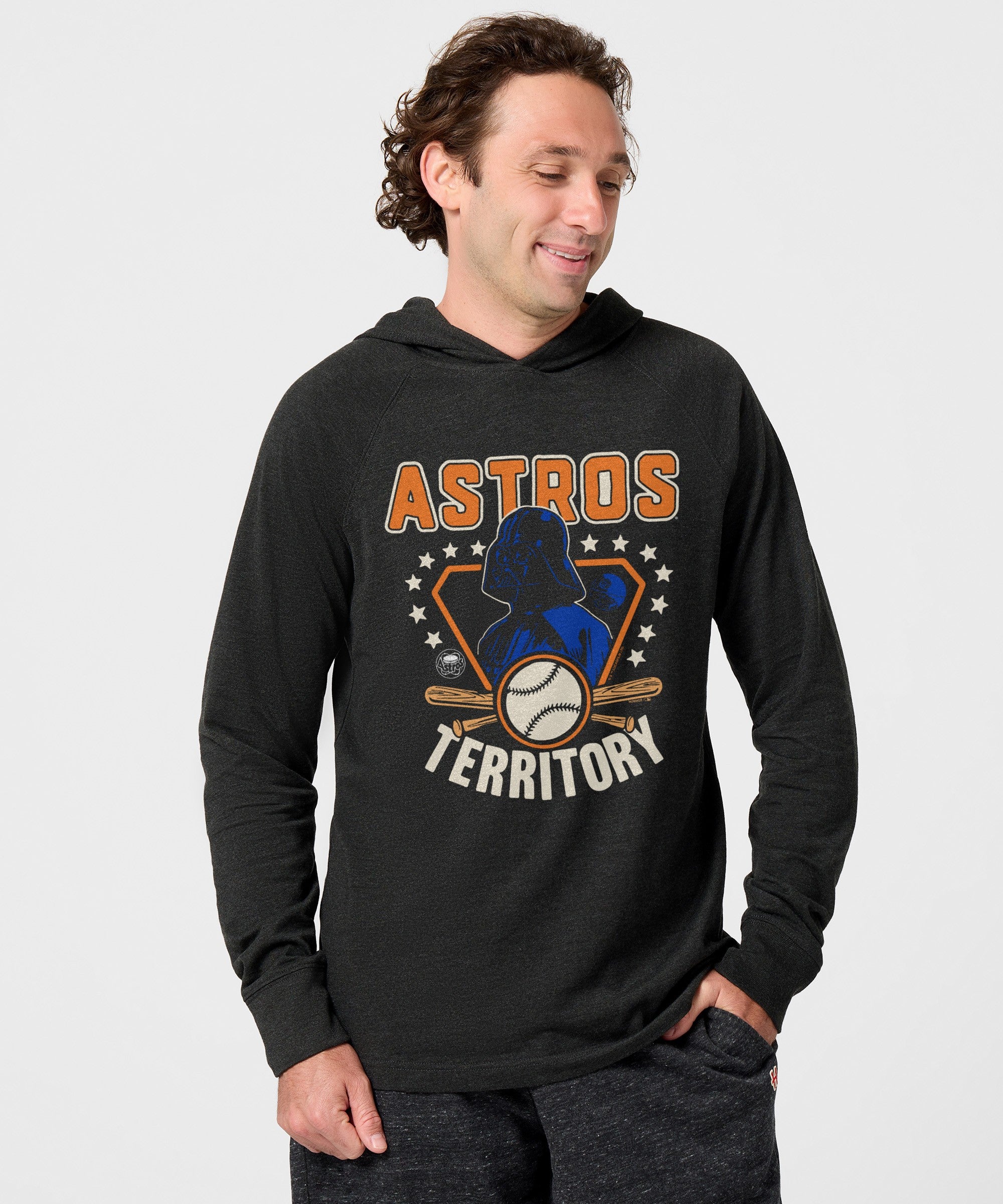 Star Wars x Houston Astros Dark Side Lightweight Hoodie - Image 3