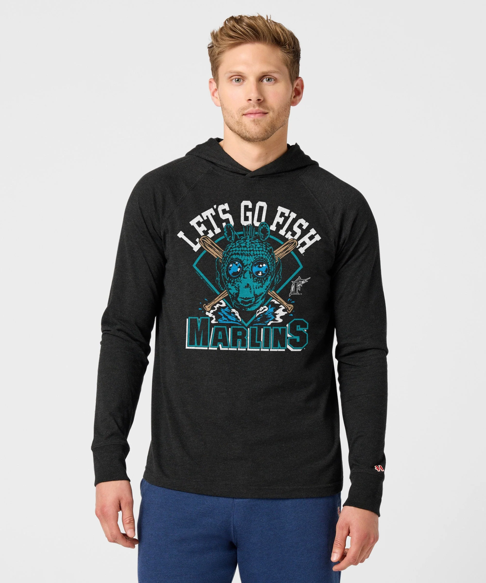 Star Wars x Miami Marlins Dark Side Lightweight Hoodie - Image 3