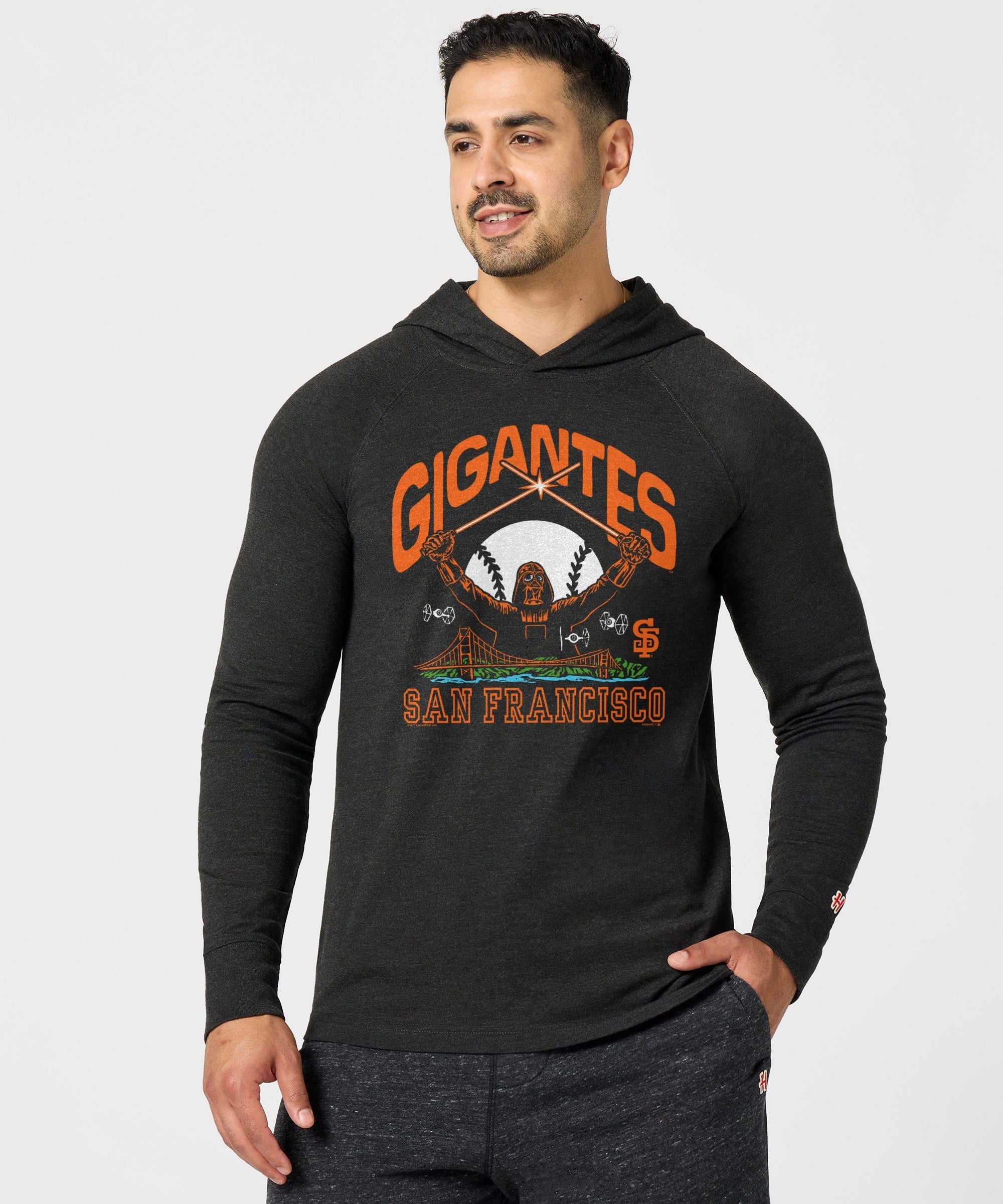 Star Wars x San Francisco Giants Dark Side Lightweight Hoodie - Image 3