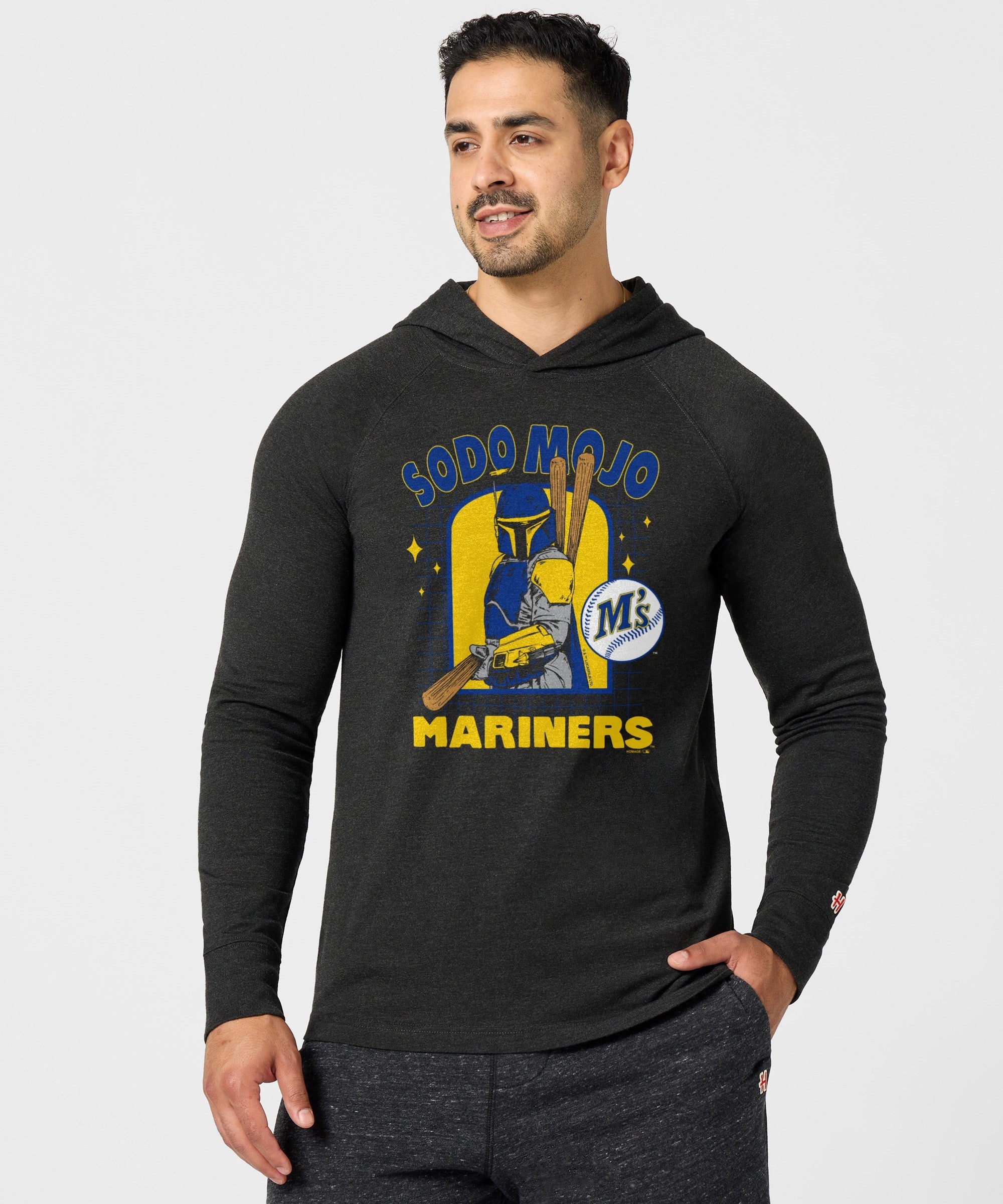 Star Wars x Seattle Mariners Dark Side Lightweight Hoodie - Image 3