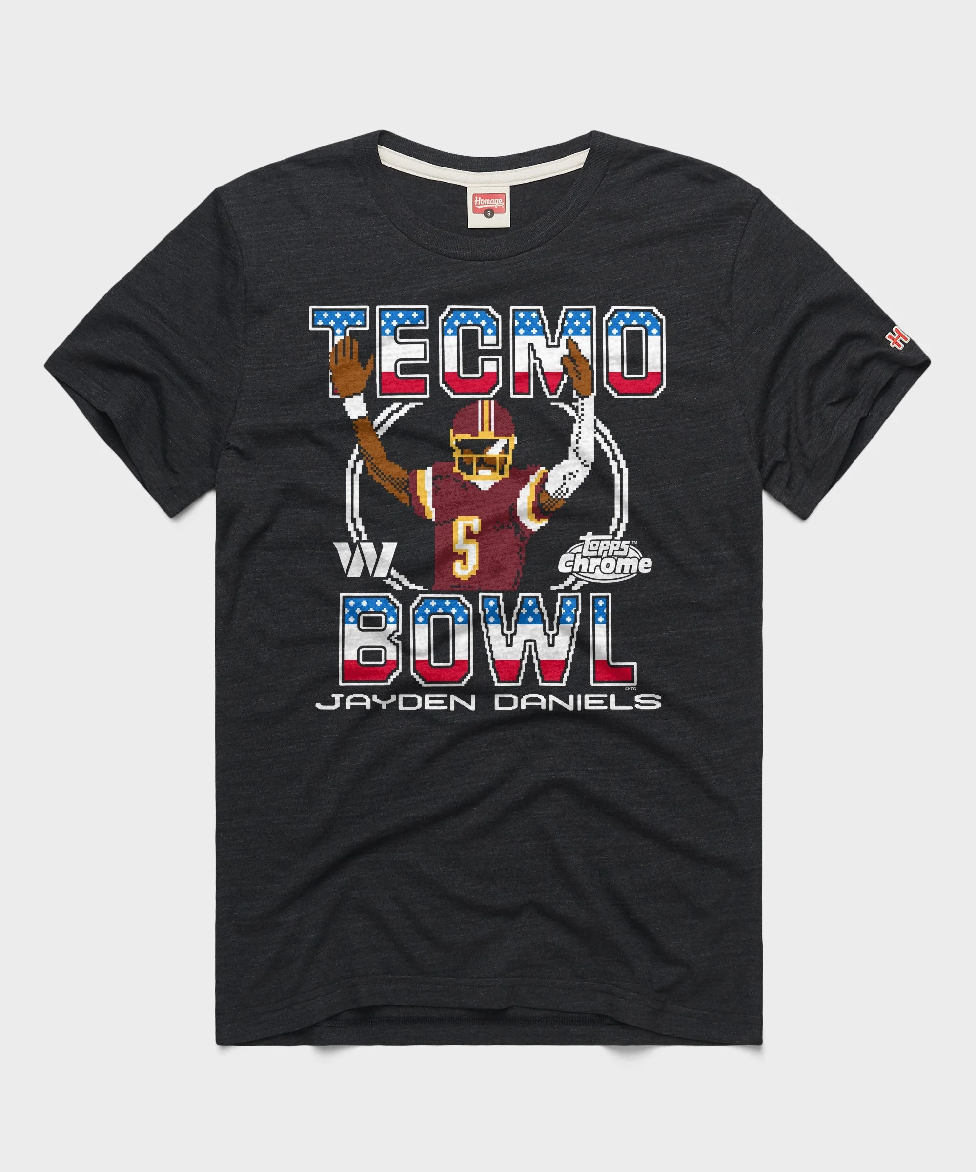 Tecmo Bowl x Topps Chrome Commanders Jayden Daniels