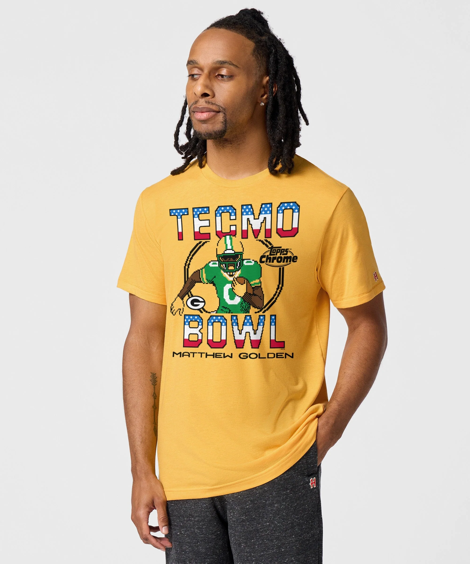 Tecmo Bowl x Topps Chrome Packers Matthew Golden - Image 3