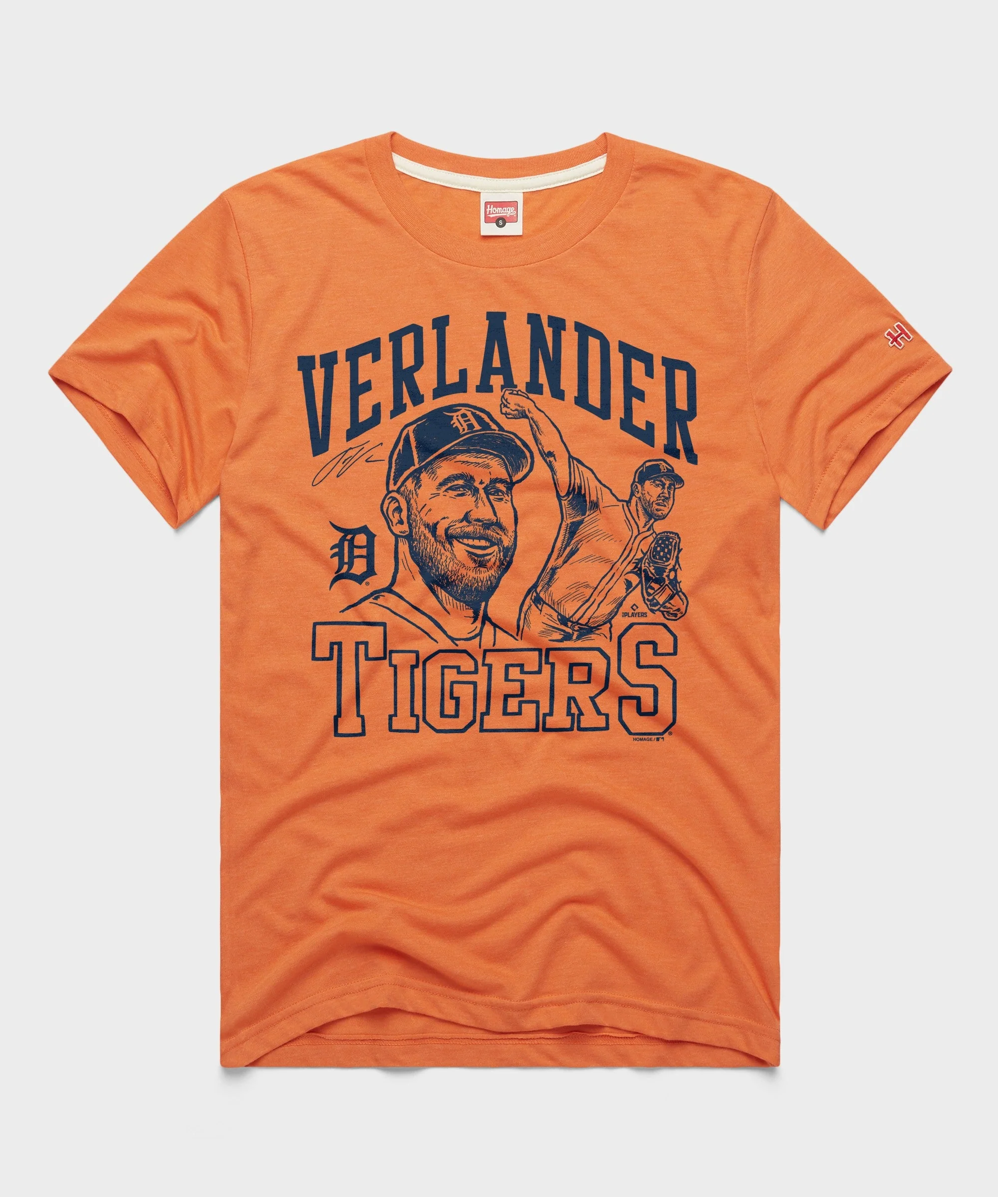 Tigers Justin Verlander Signature Portrait