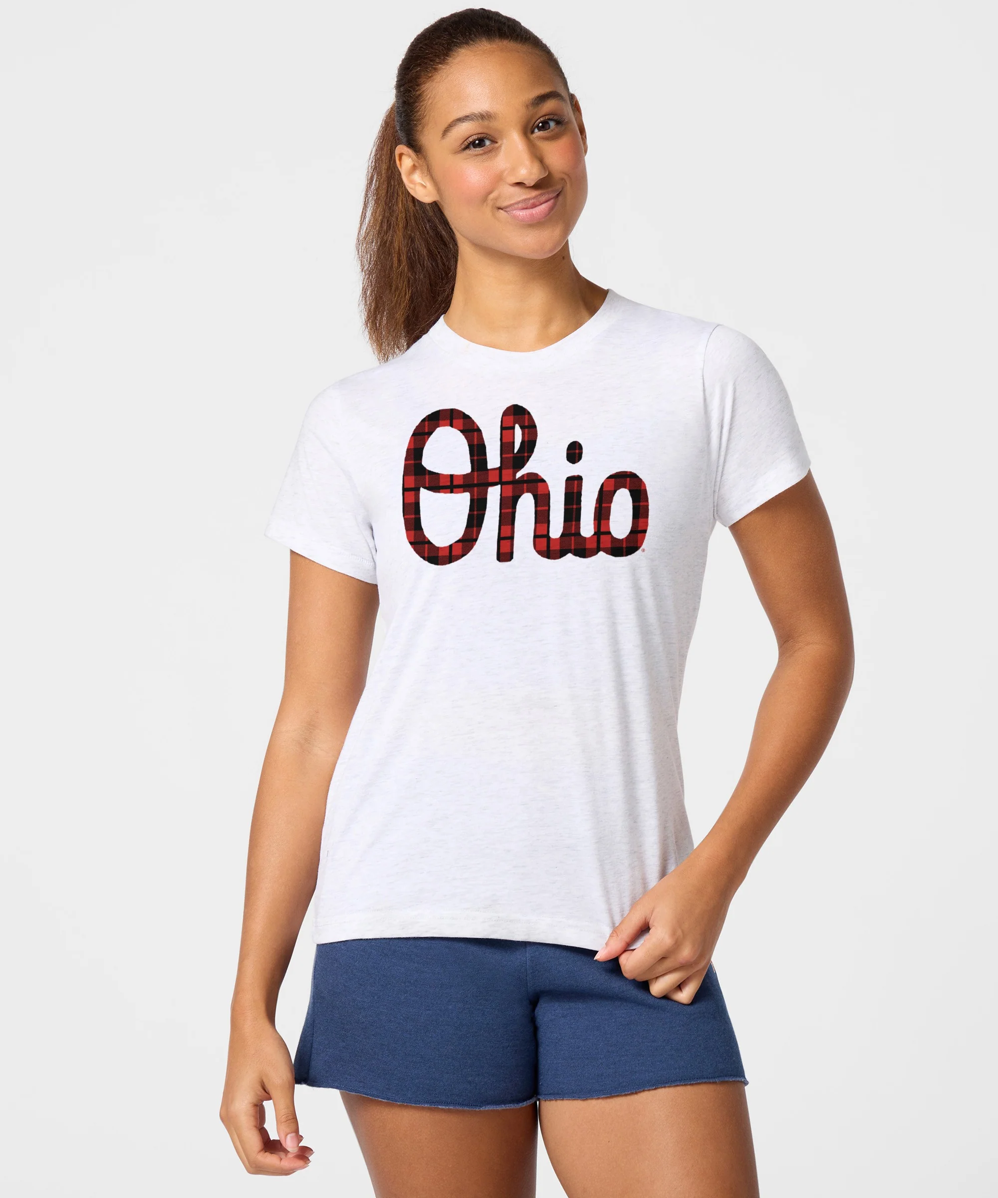 Women's Script Ohio Plaid - Image 3
