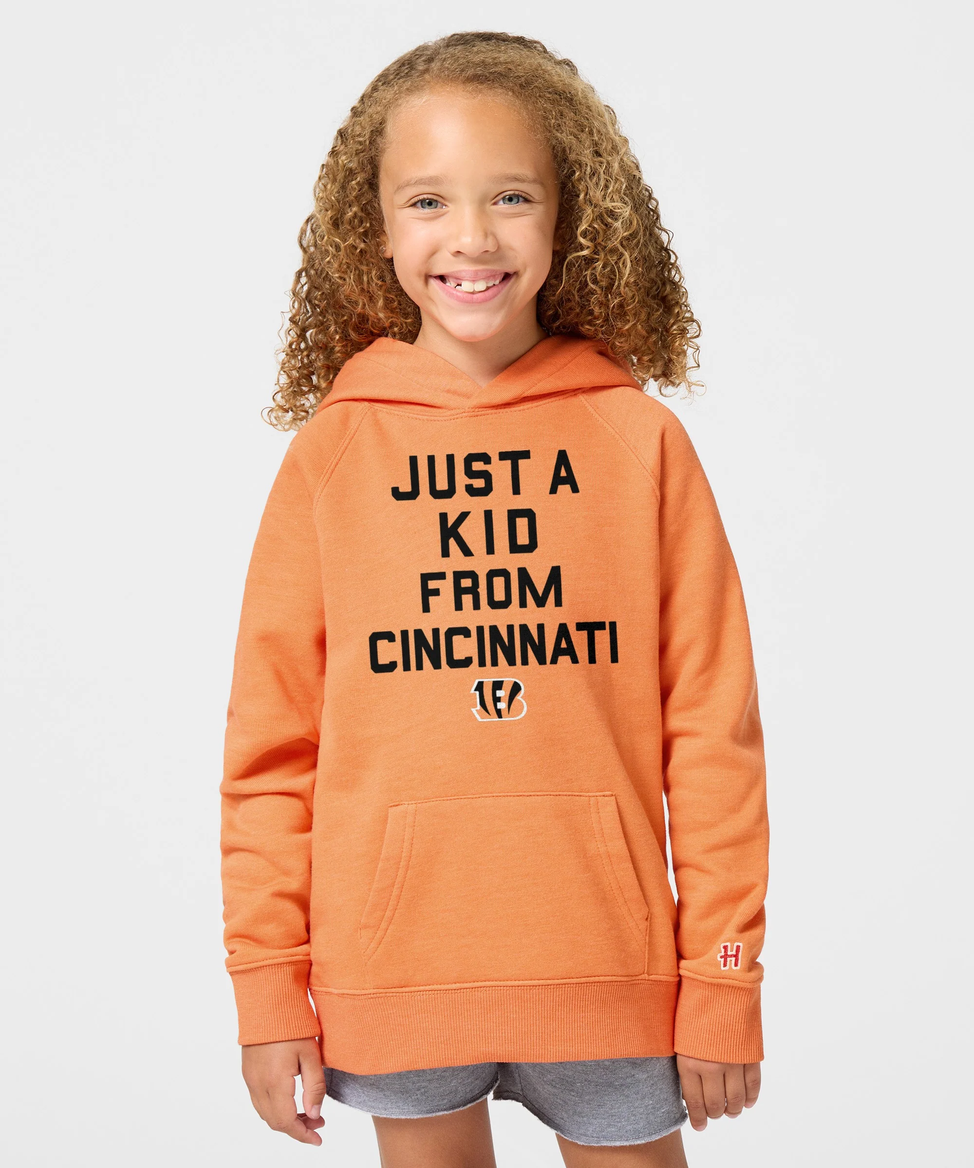 Youth Cincinnati Bengals Just A Kid From Cincinnati Hoodie - Image 3