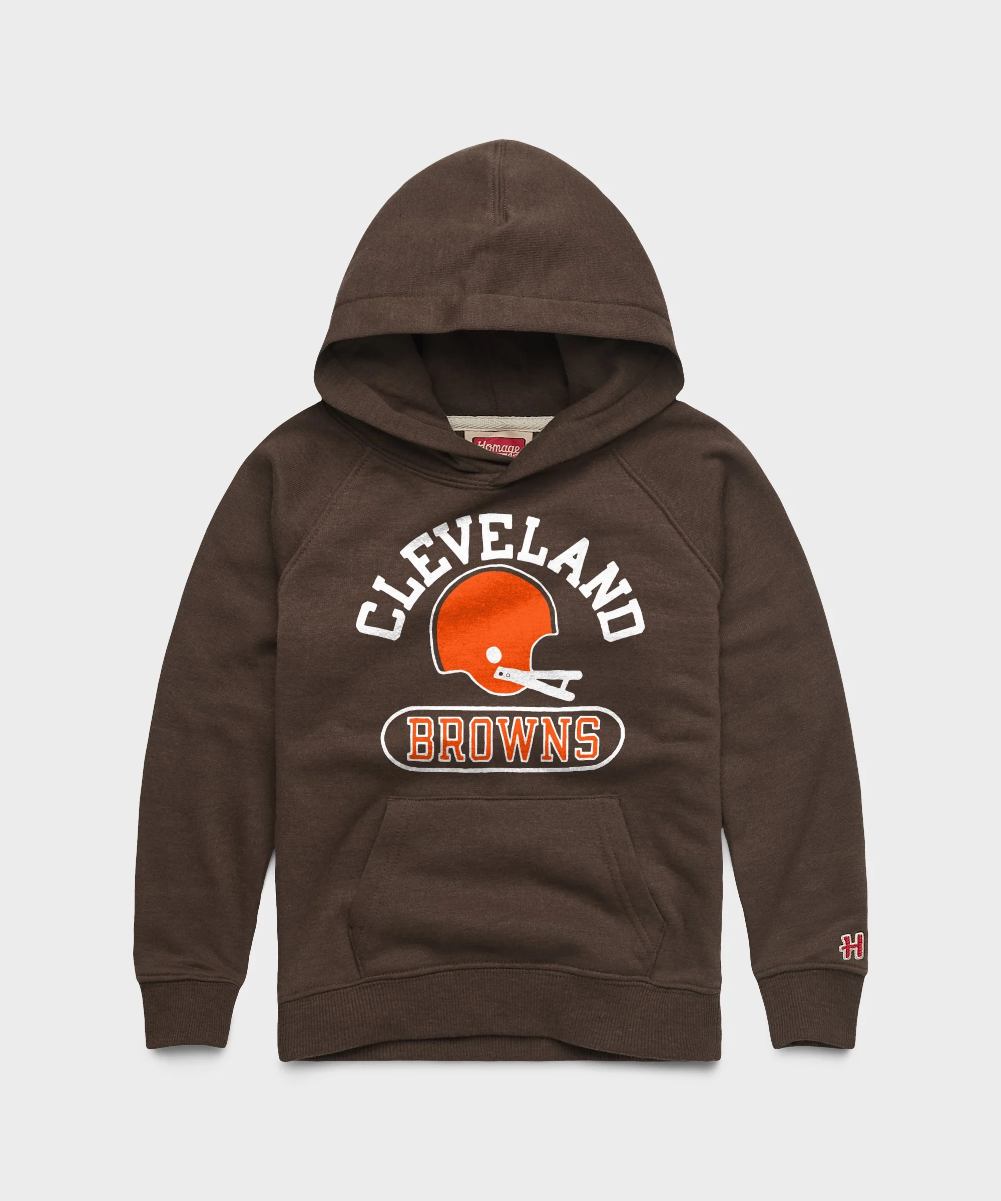 Youth Cleveland Browns Throwback Helmet Hoodie