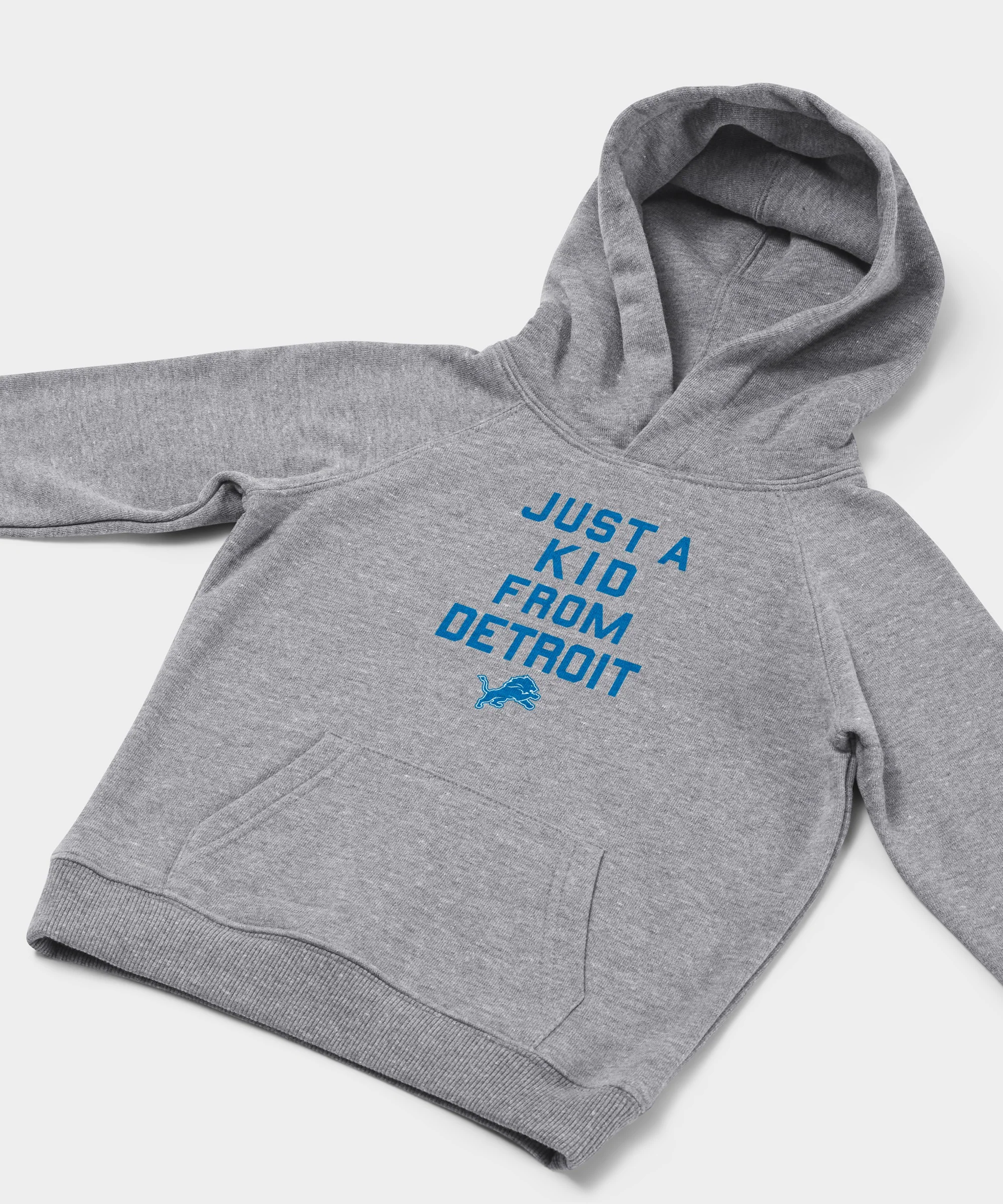 Youth Detroit Lions Just A Kid From Detroit Hoodie - Image 2