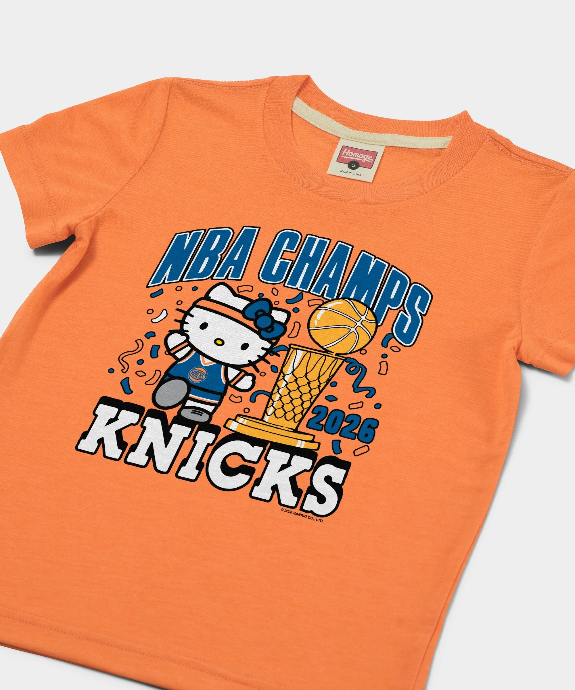 Youth Hello Kitty x New York Knicks NBA Champs 2026 - Image 3