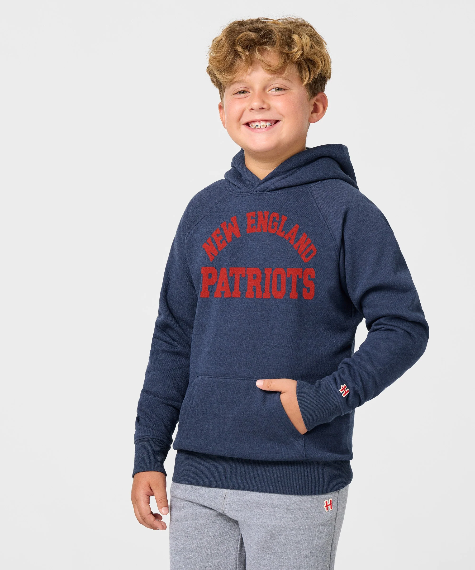 Youth New England Patriots Classic Hoodie - Image 3