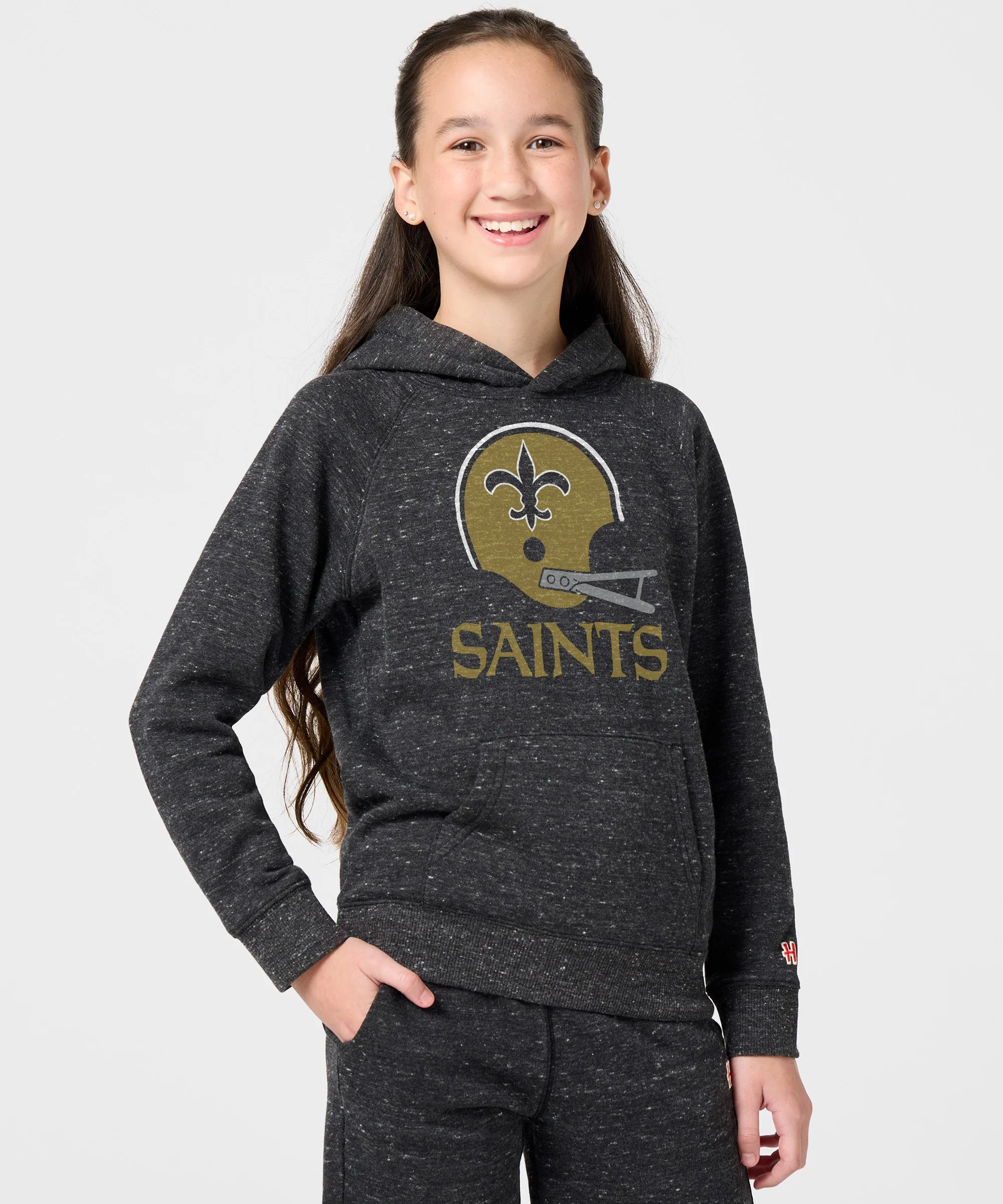 Youth New Orleans Saints Big Helmet Hoodie - Image 3