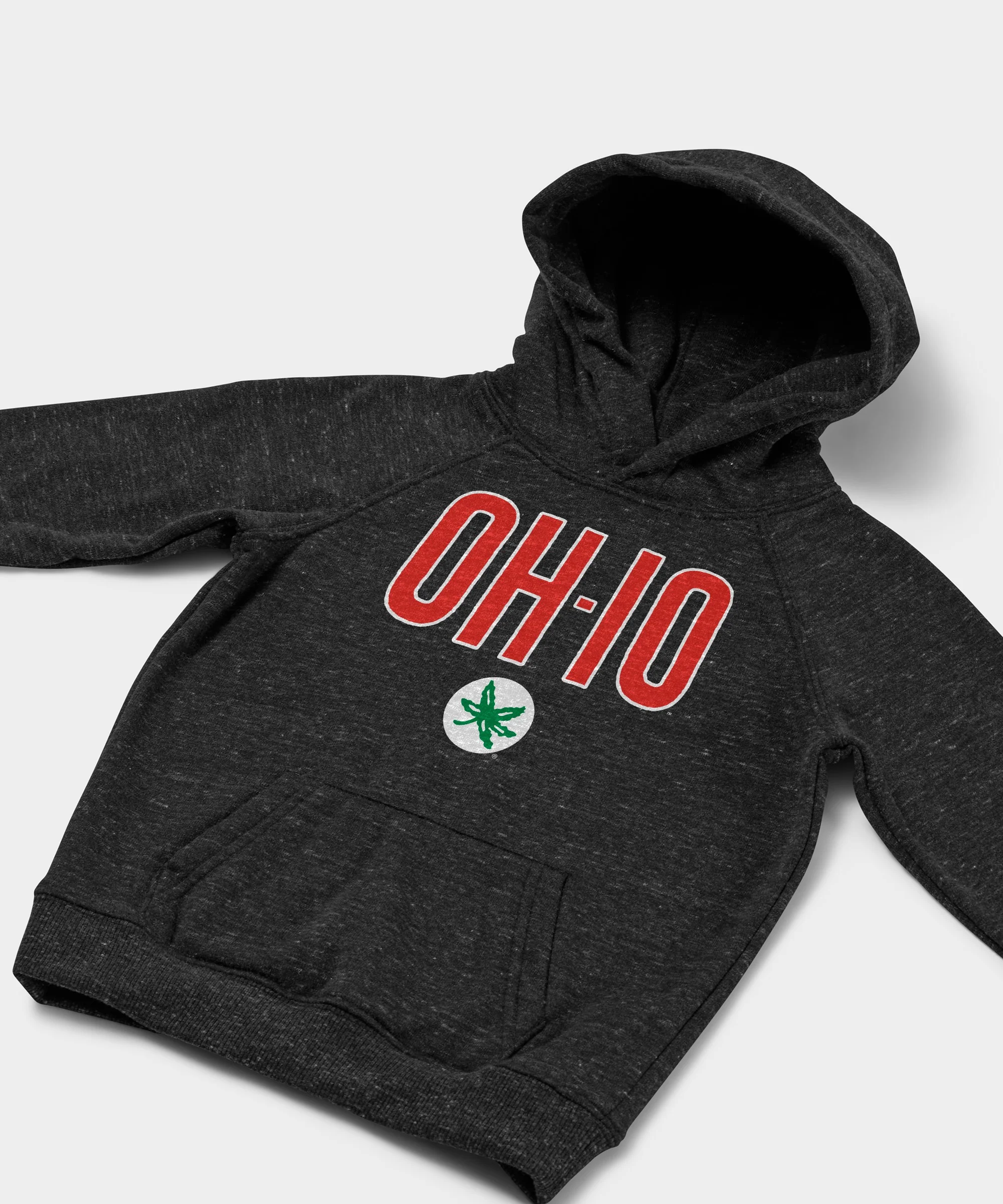 Youth OH-IO Buckeye Leaf Hoodie - Image 2