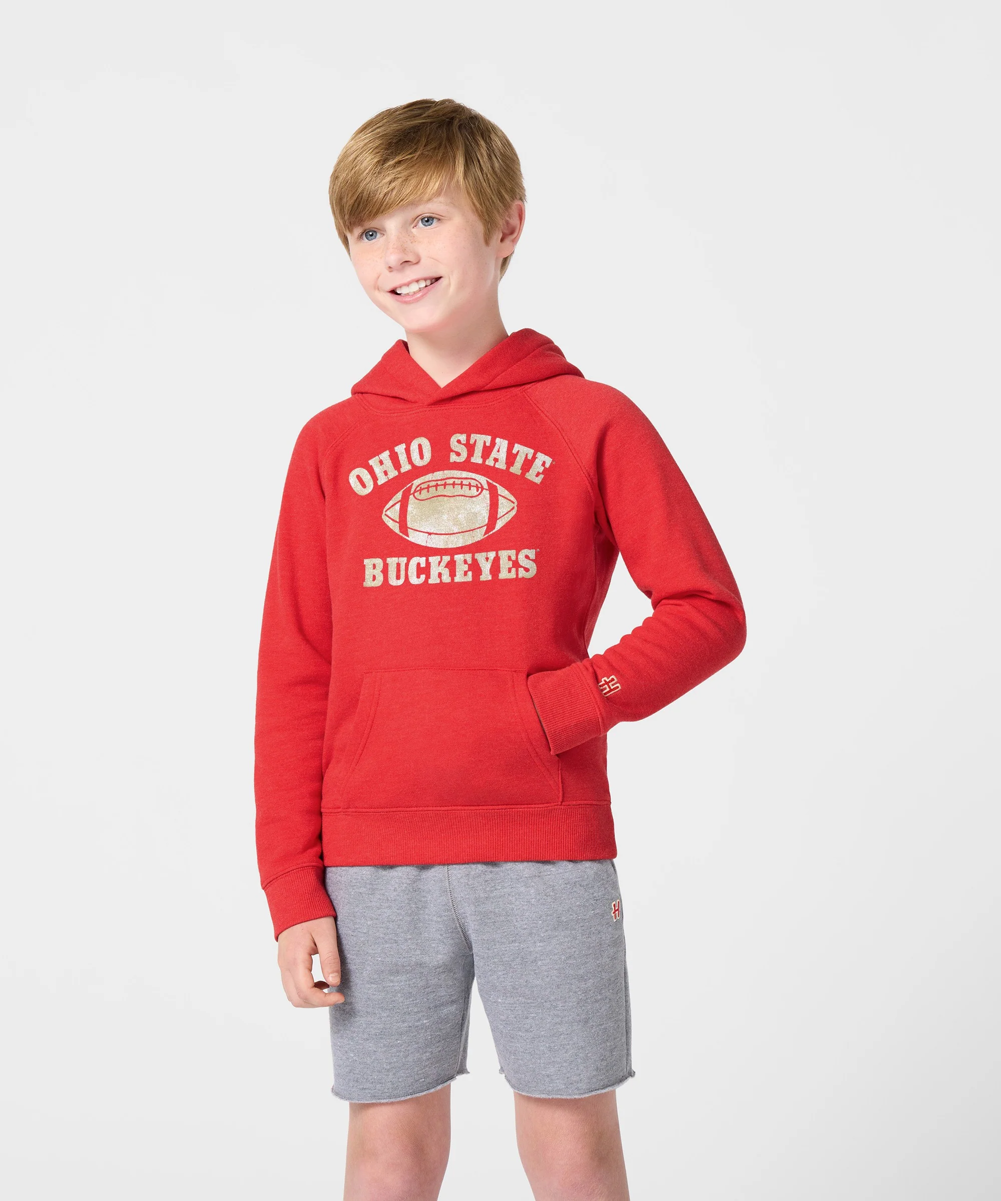 Youth Ohio State Buckeyes Football Hoodie - Image 3