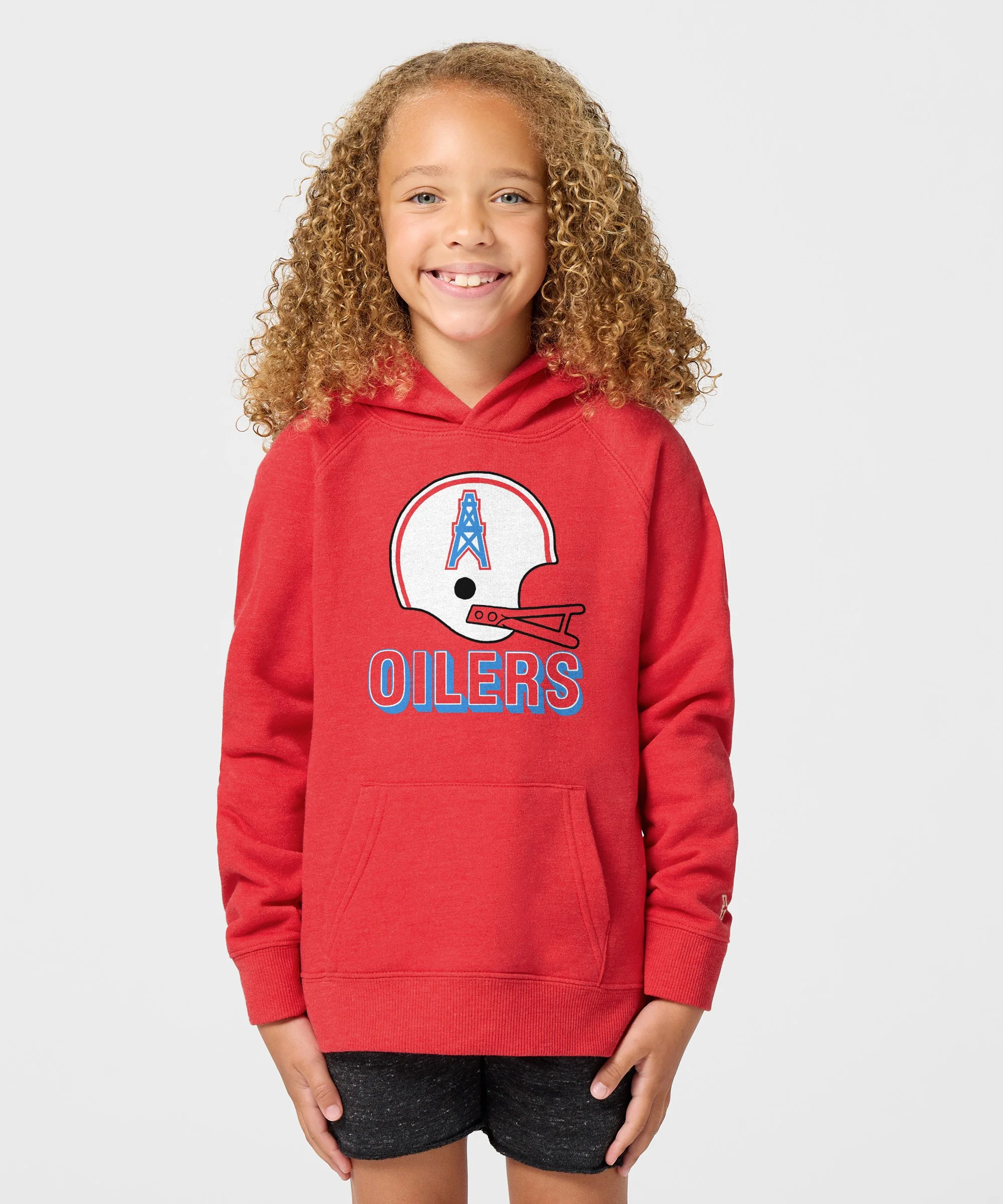 Youth Oilers Football Big Helmet Hoodie - Image 3