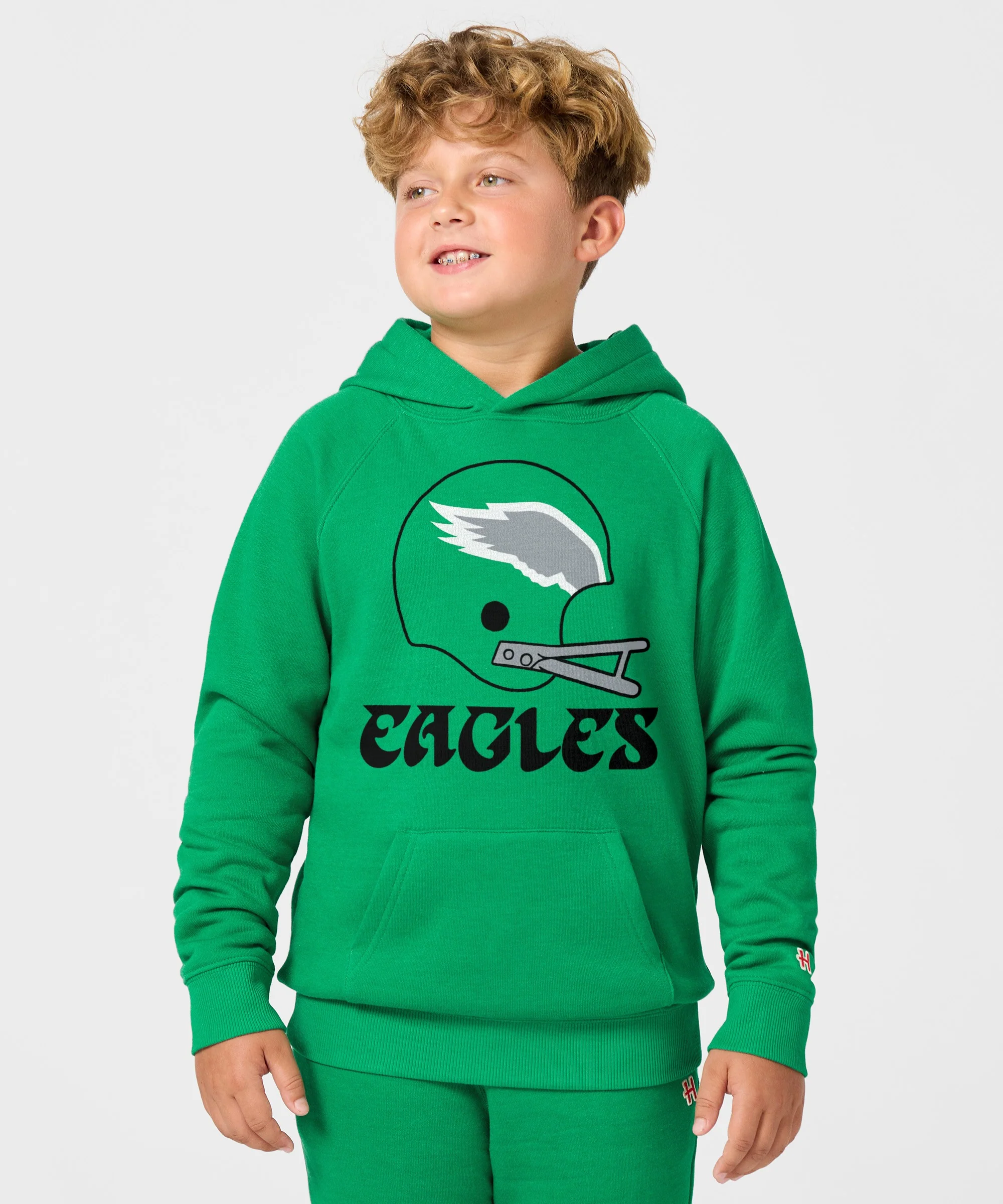 Youth Philadelphia Eagles Big Helmet Hoodie - Image 3