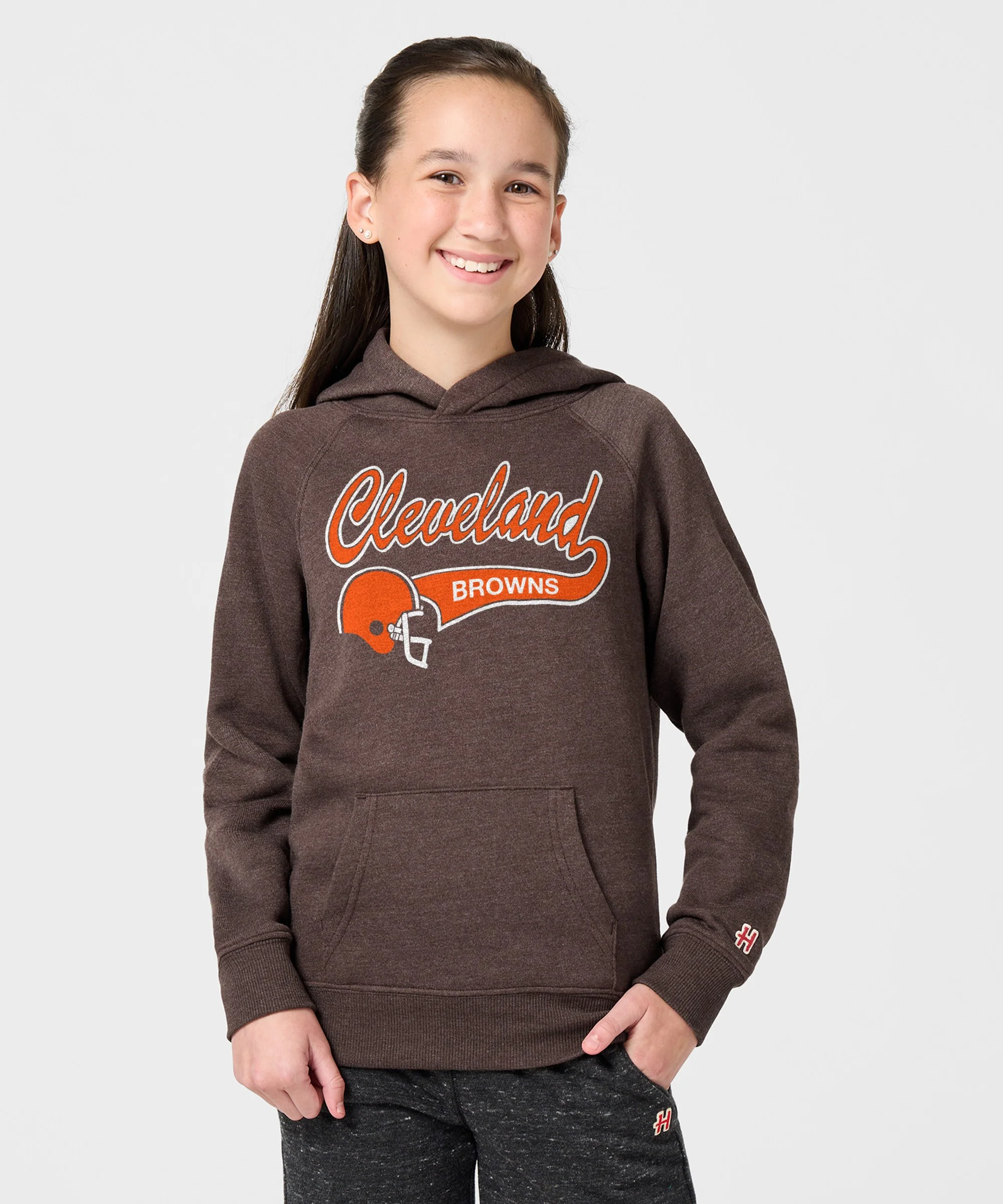 Youth Script Cleveland Browns Hoodie - Image 3