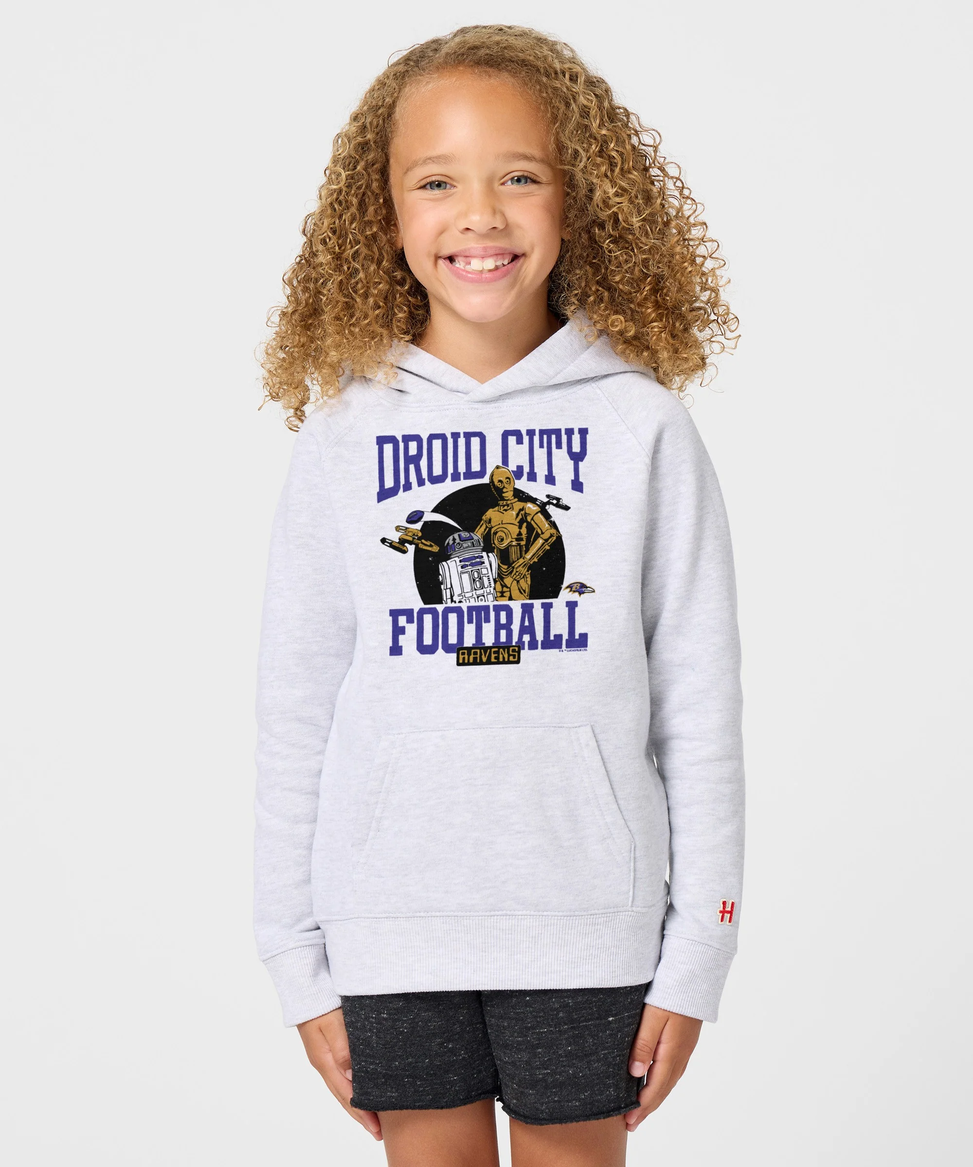 Youth Star Wars x Baltimore Ravens Light Side Hoodie - Image 3