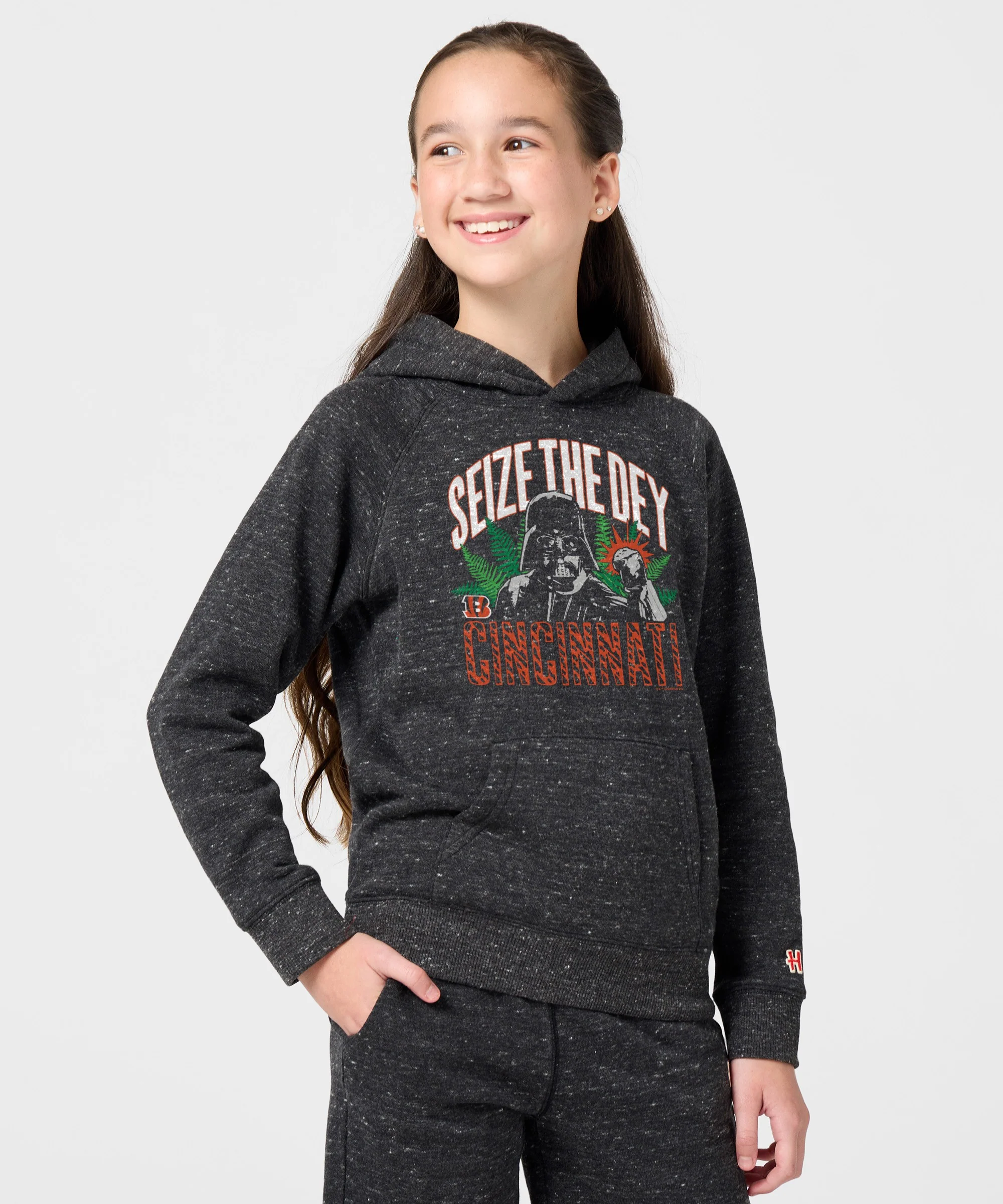 Youth Star Wars x Cincinnati Bengals Dark Side Hoodie - Image 3