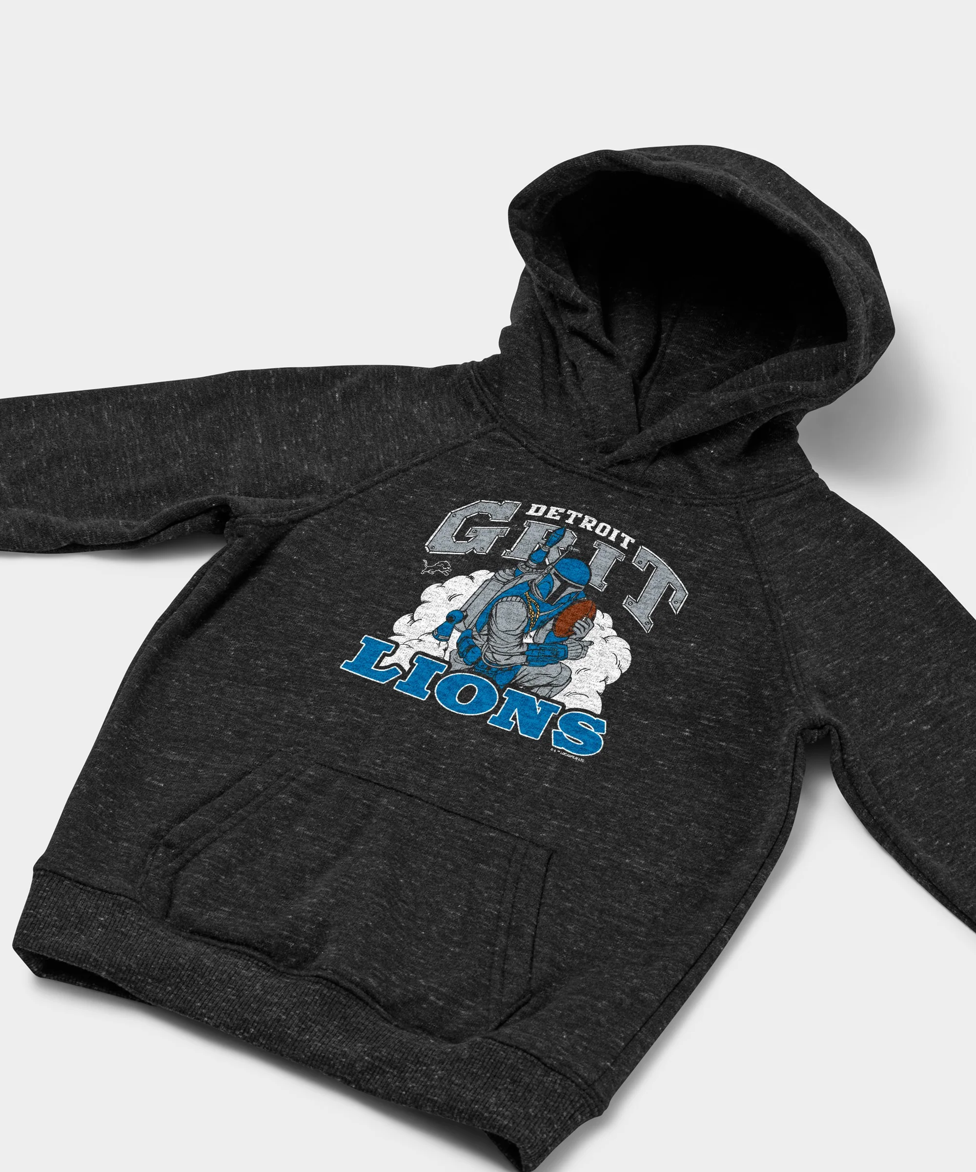 Youth Star Wars x Detroit Lions Dark Side Hoodie - Image 2