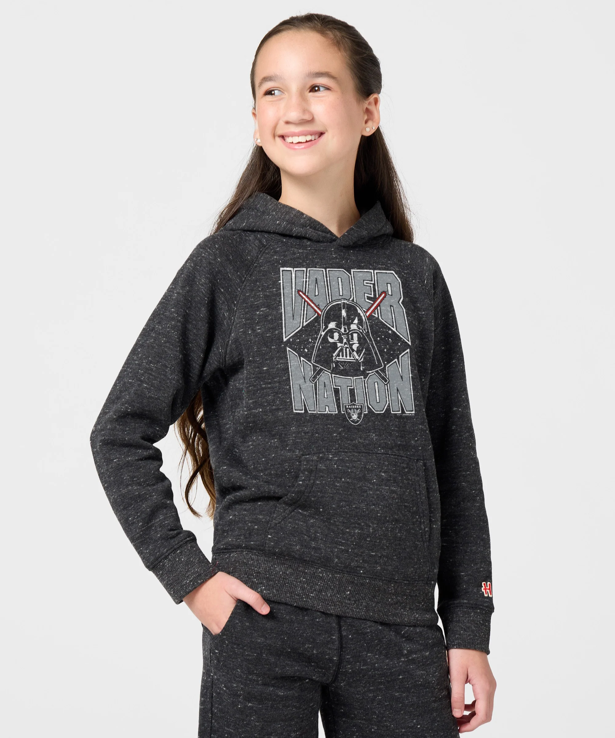 Youth Star Wars x Las Vegas Raiders Dark Side Hoodie - Image 3