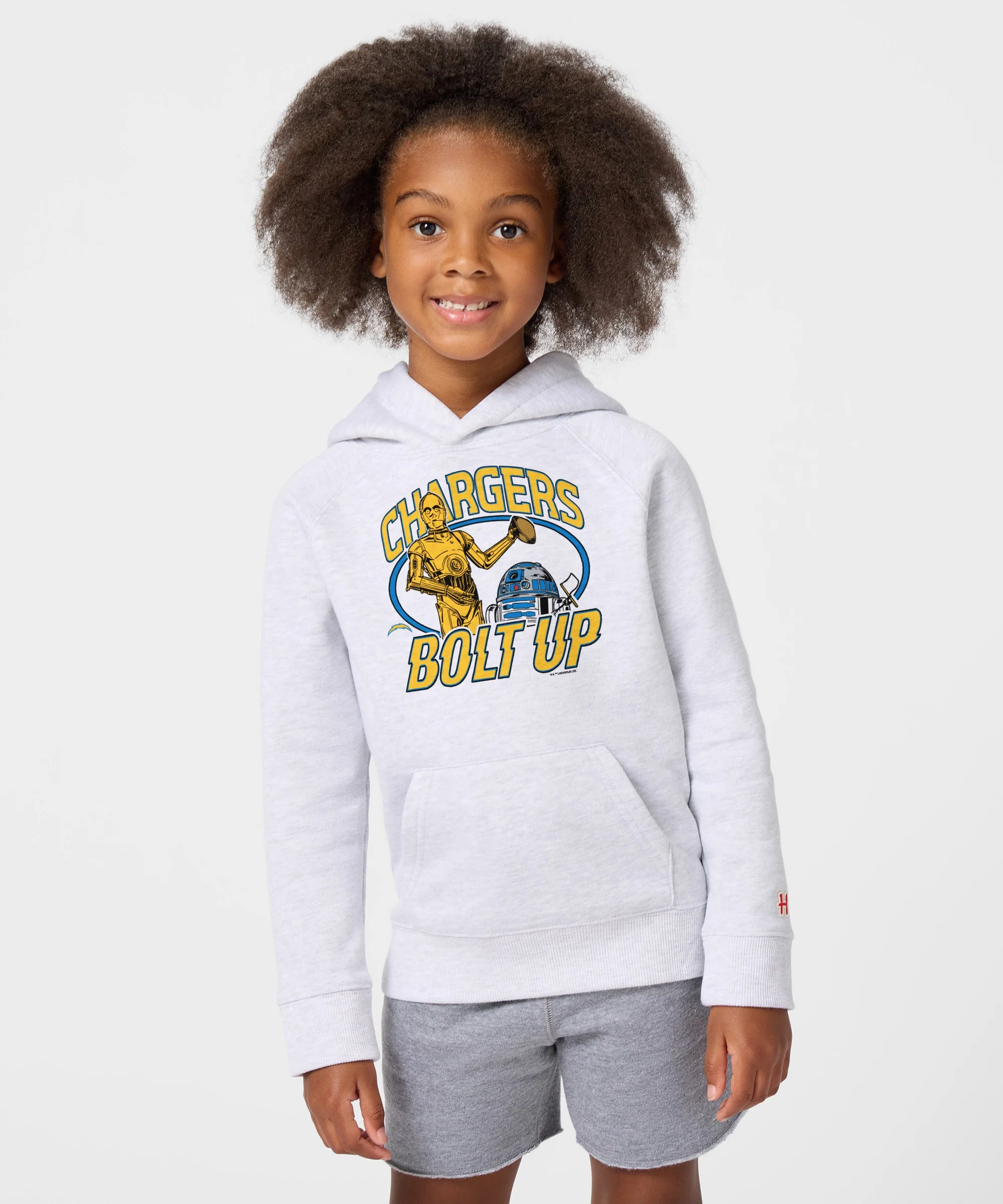 Youth Star Wars x Los Angeles Chargers Light Side Hoodie - Image 3