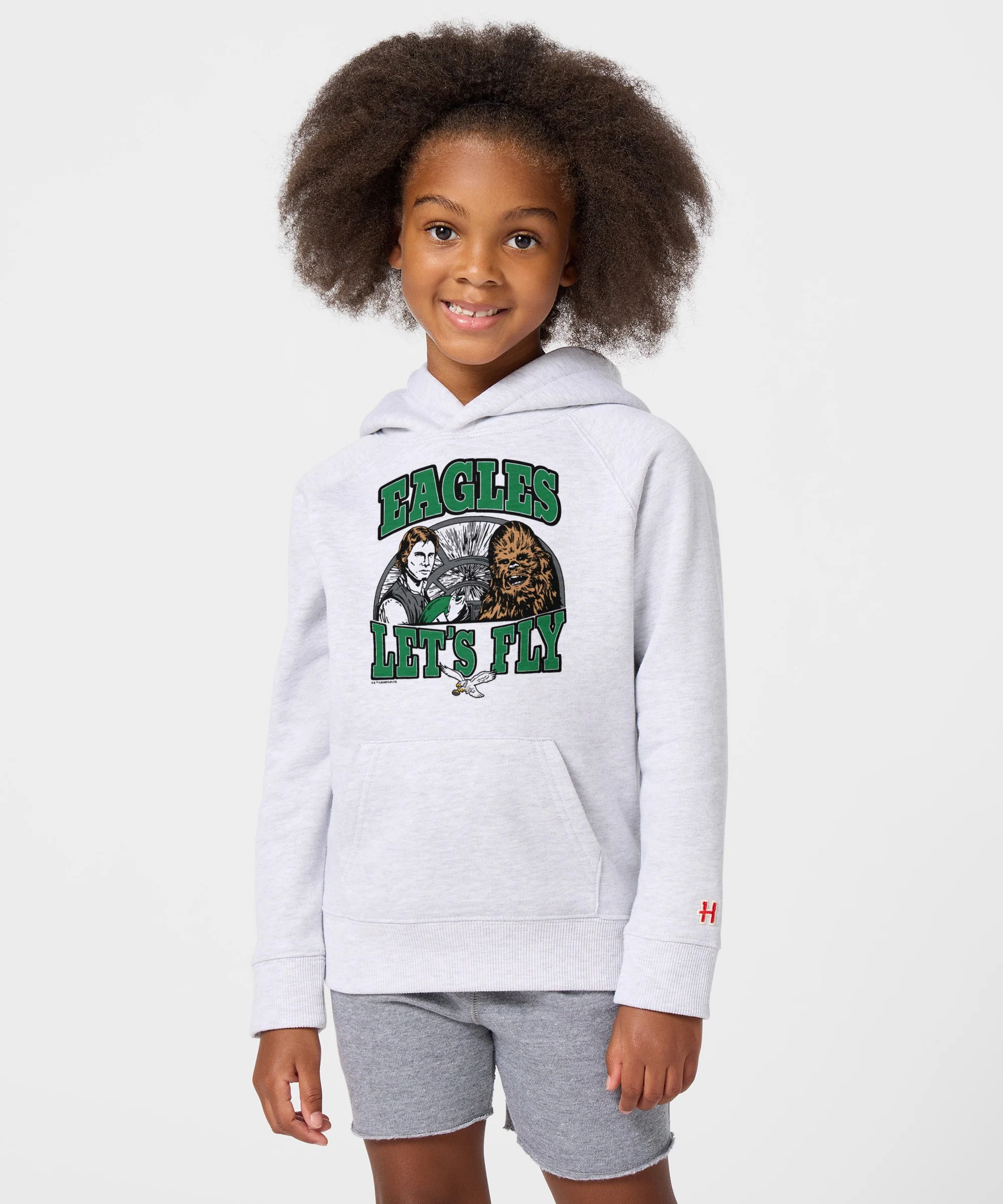 Youth Star Wars x Philadelphia Eagles Light Side Hoodie - Image 3