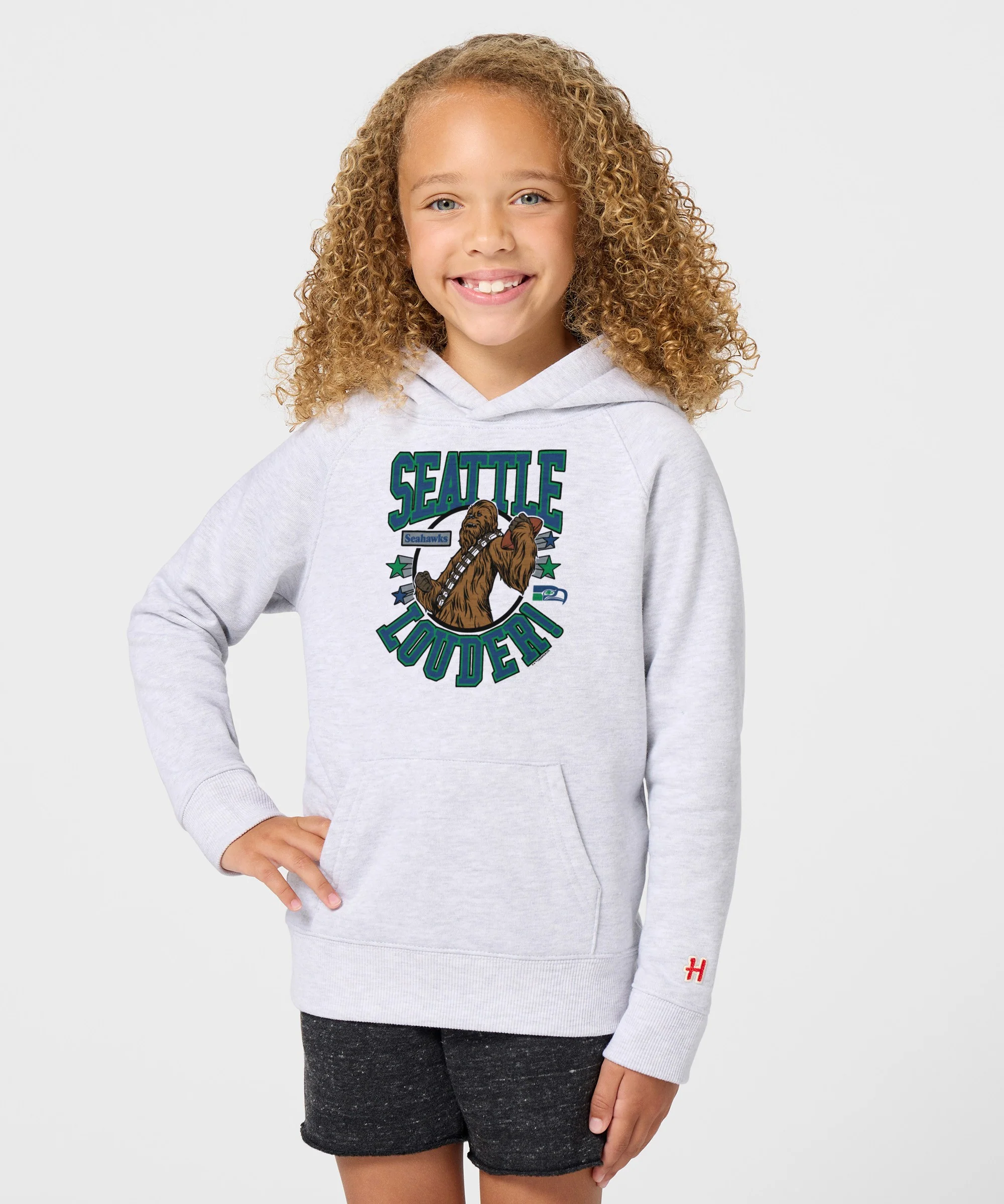 Youth Star Wars x Seattle Seahawks Light Side Hoodie - Image 3