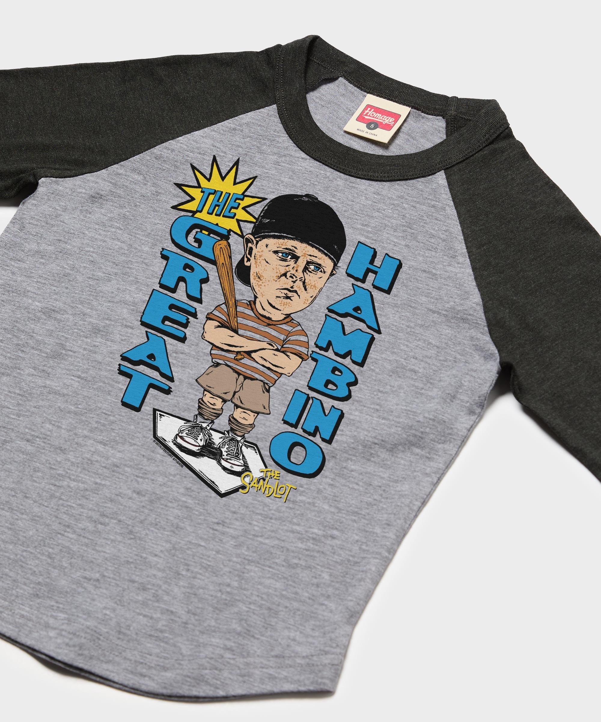 Youth The Sandlot The Great Hambino Raglan - Image 2